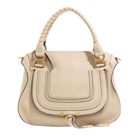 chloe marcie medium beige|chloé marcie medium satchel.